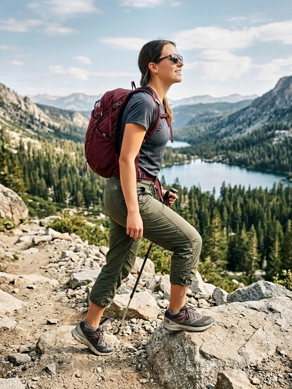 The North Face Aphrodite 2.0 Capri Pants Green Medium
